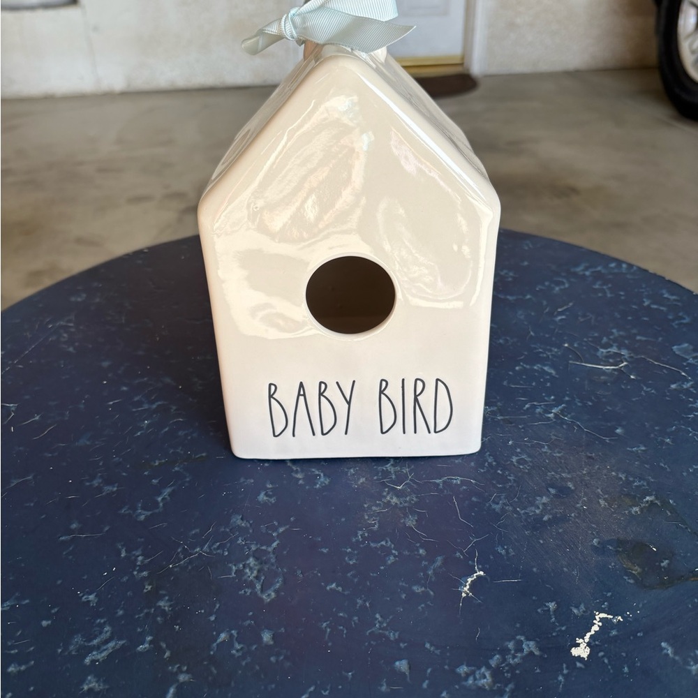 Rae Dunn Baby Bird Cream Birdhouse